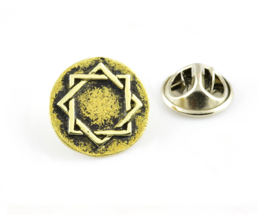Star of Abraham Brooch Pin