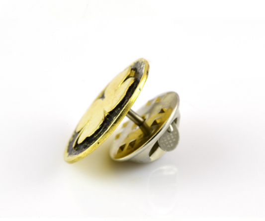 Four-Leaf Clover Brooch Pin