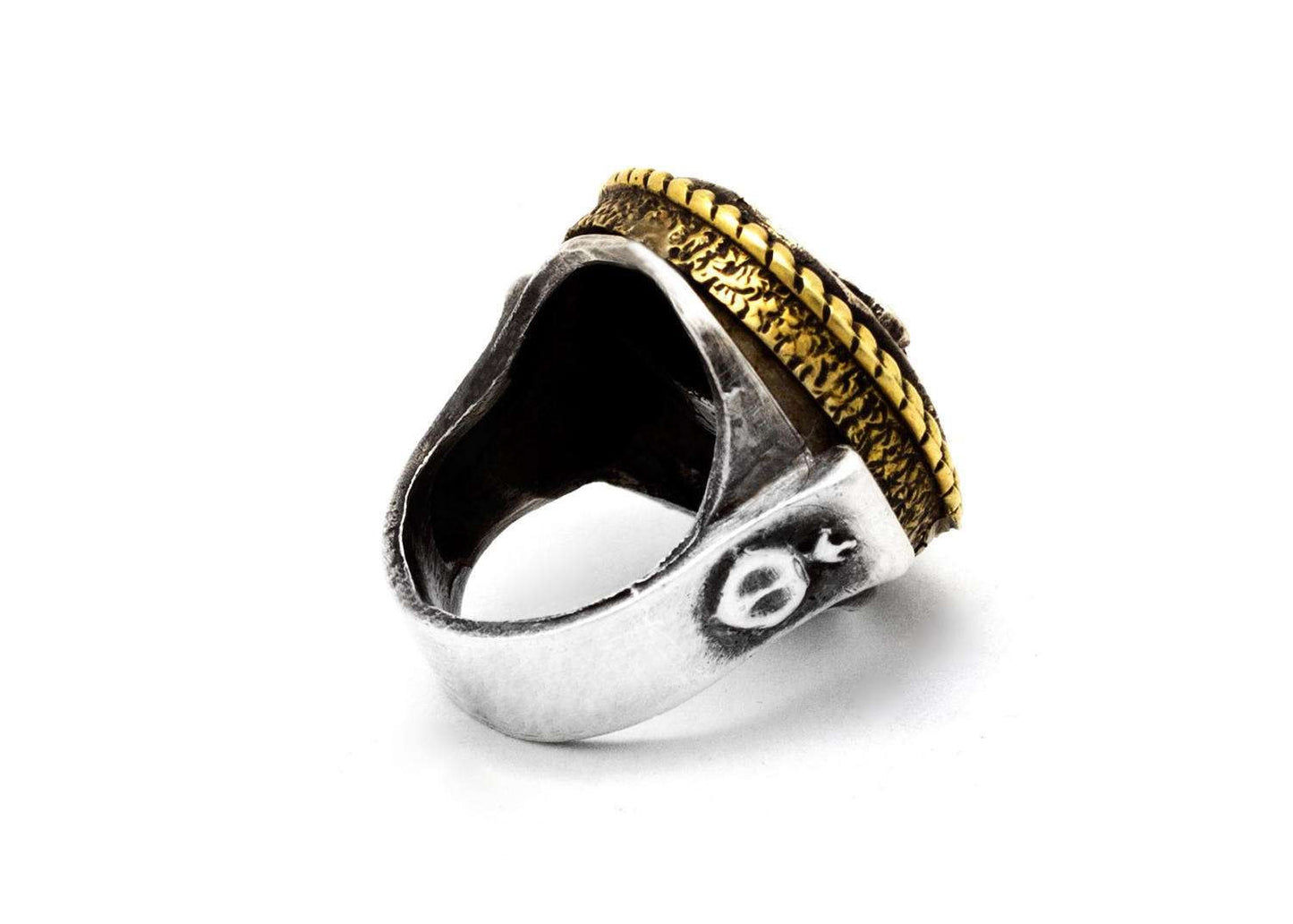 coin ring with the Wheel coin medallion sea jewelry wheel ring Noa Tam coin jewelry