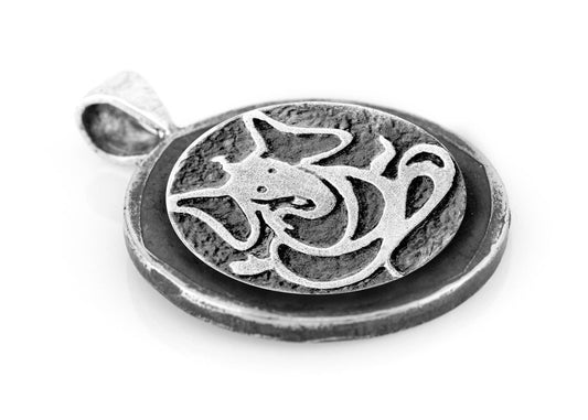 Ganesha Medallion Pendant on Buffalo Nickel coin of USA Noa Tam coin jewelry indian god