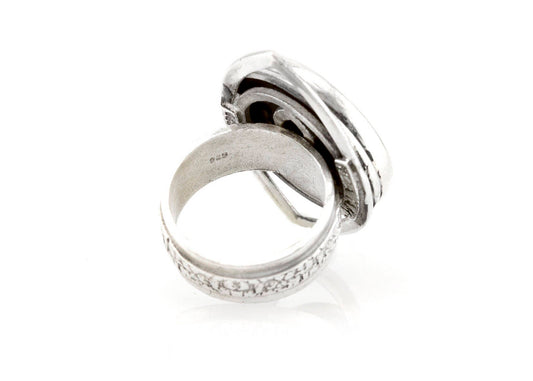 Zodiac coin ring with eye design and Gemini coin medallion