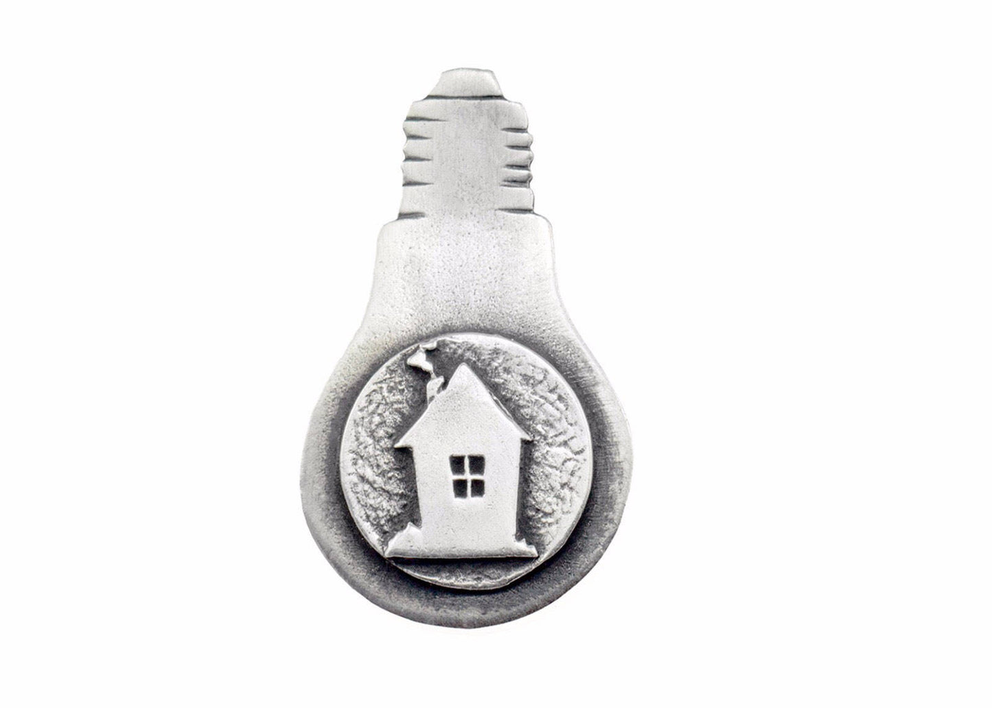 Coin necklace with light and A house coin medallion