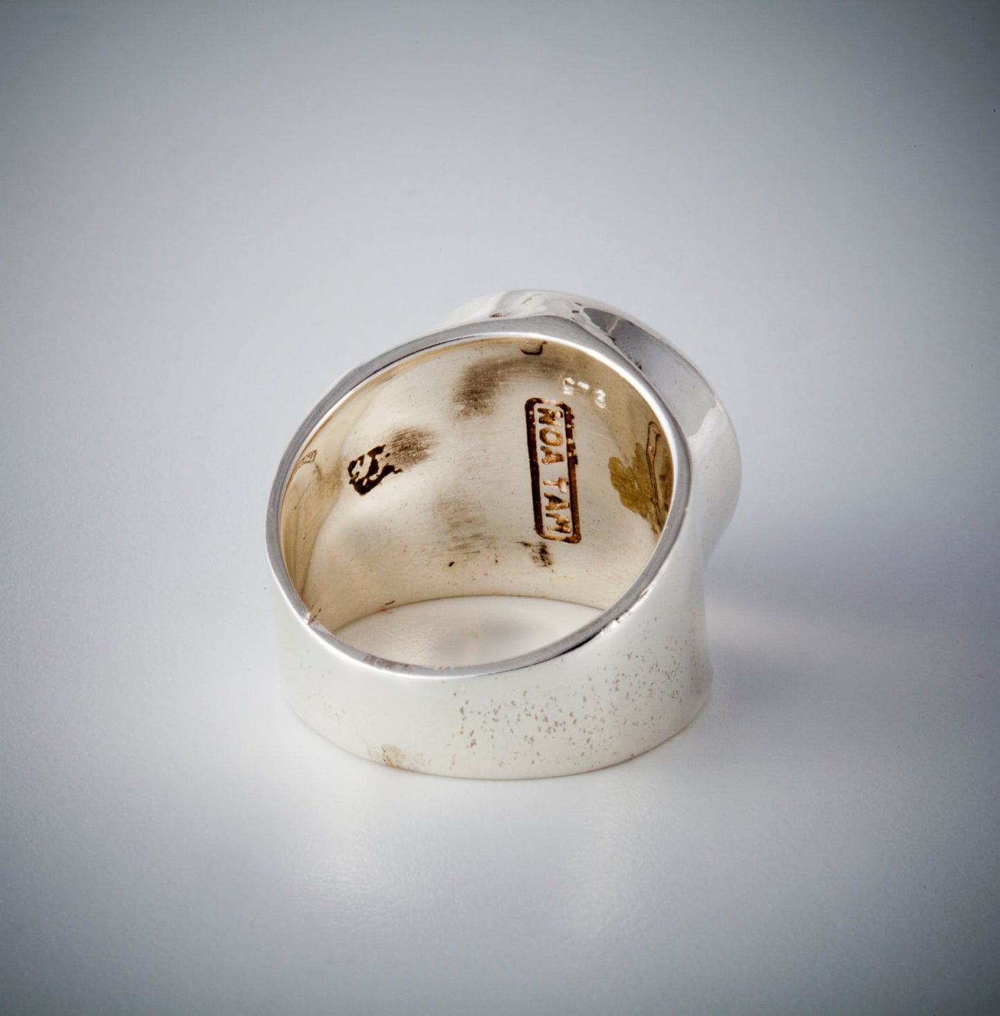 Courage Israeli Old Coin Ring - Lion Coin of Israel Ring