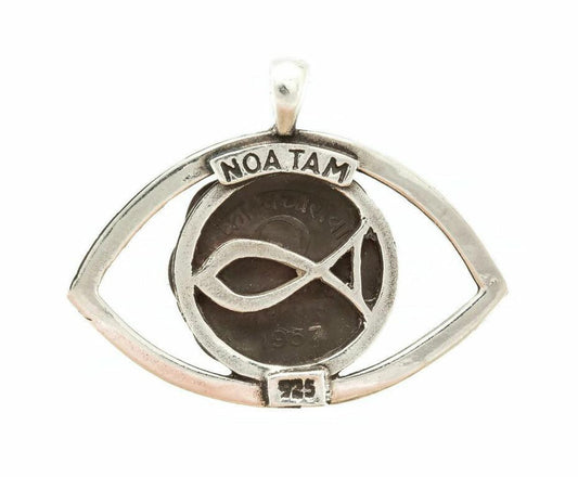 Indian Lion Power Coin Eye Necklace - 2 Paisa Coin of India