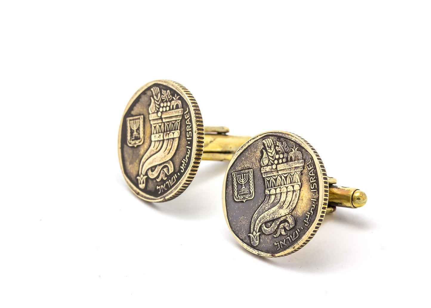 Cufflinks with old 5 Israeli