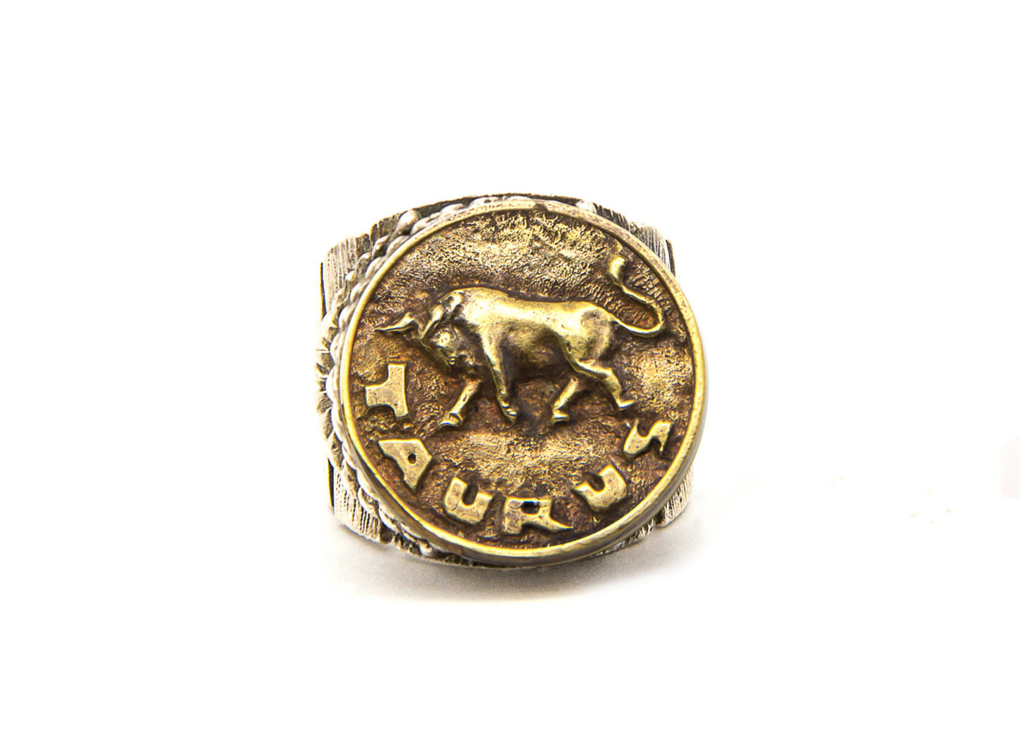 Taurus Sign Astrology Zodiac Bull Brass Ring