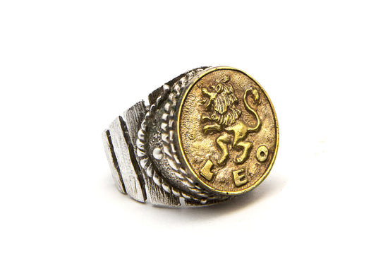 Leo Sign Astrology Zodiac  Ring