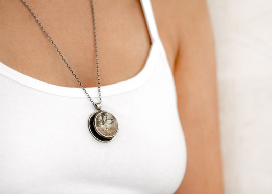 Israel 2 Old, Collector's Coins Layered Pendant Necklace