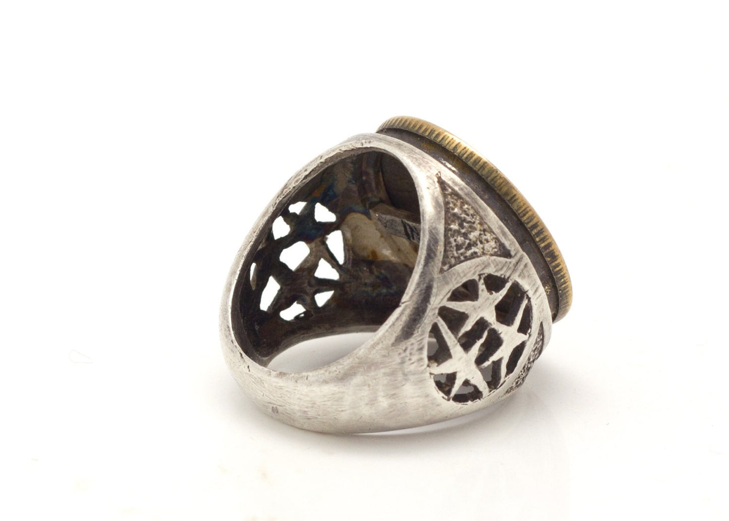 Spanish Old, Collector's Coin Ring - 1 Peseta Coin of Spain