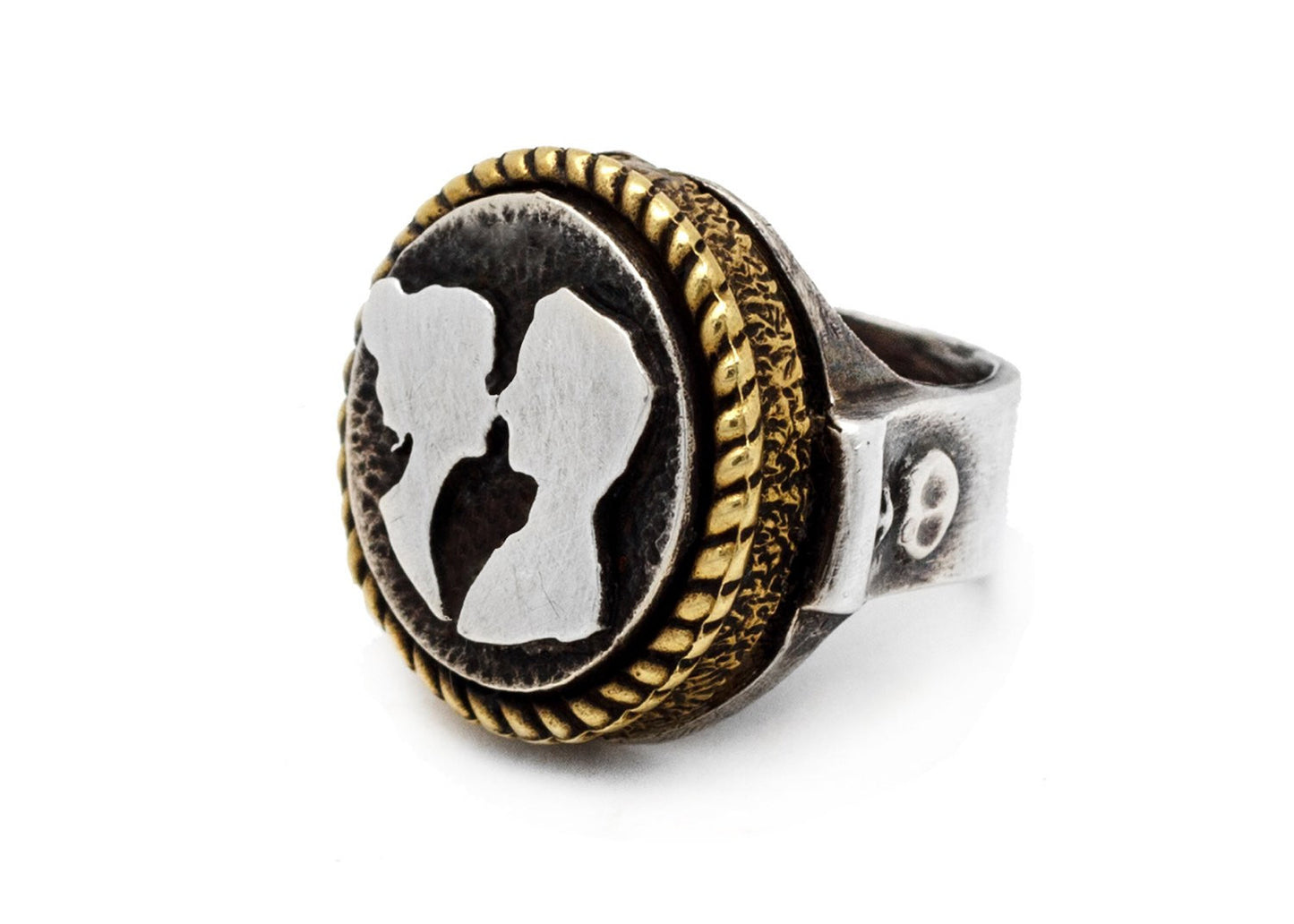The Couple Love Medallion Ring