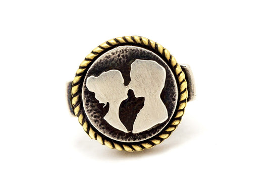 The Couple Love Medallion Ring