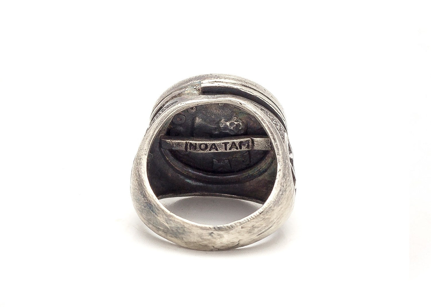 Capricorn Sign Astrology Zodiac Medallion Silver Ring