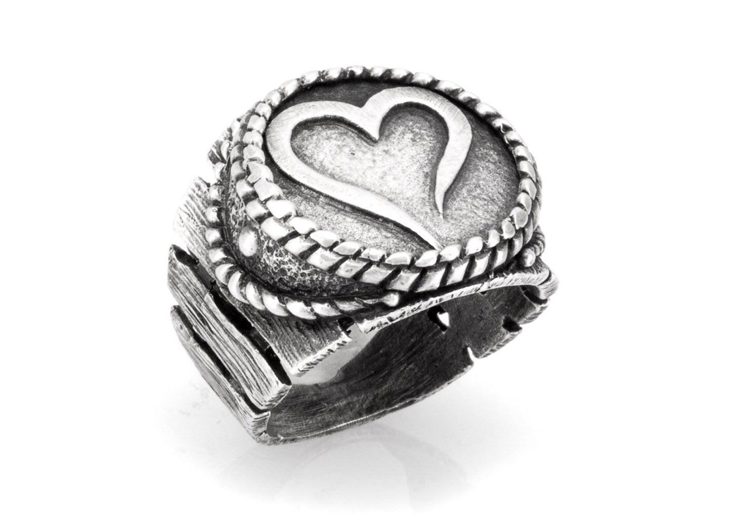 925 Silver Ring with Heart