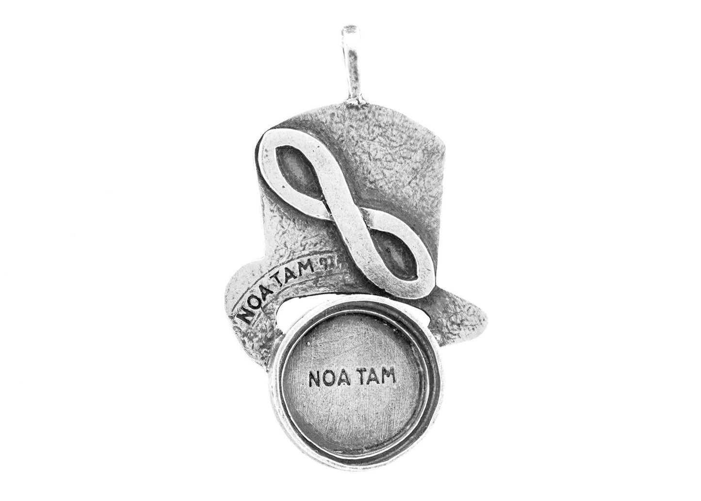 Surfer "Ride the Wave" Medallion Hat Necklace