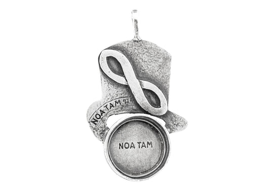 Surfer "Ride the Wave" Medallion Hat Necklace