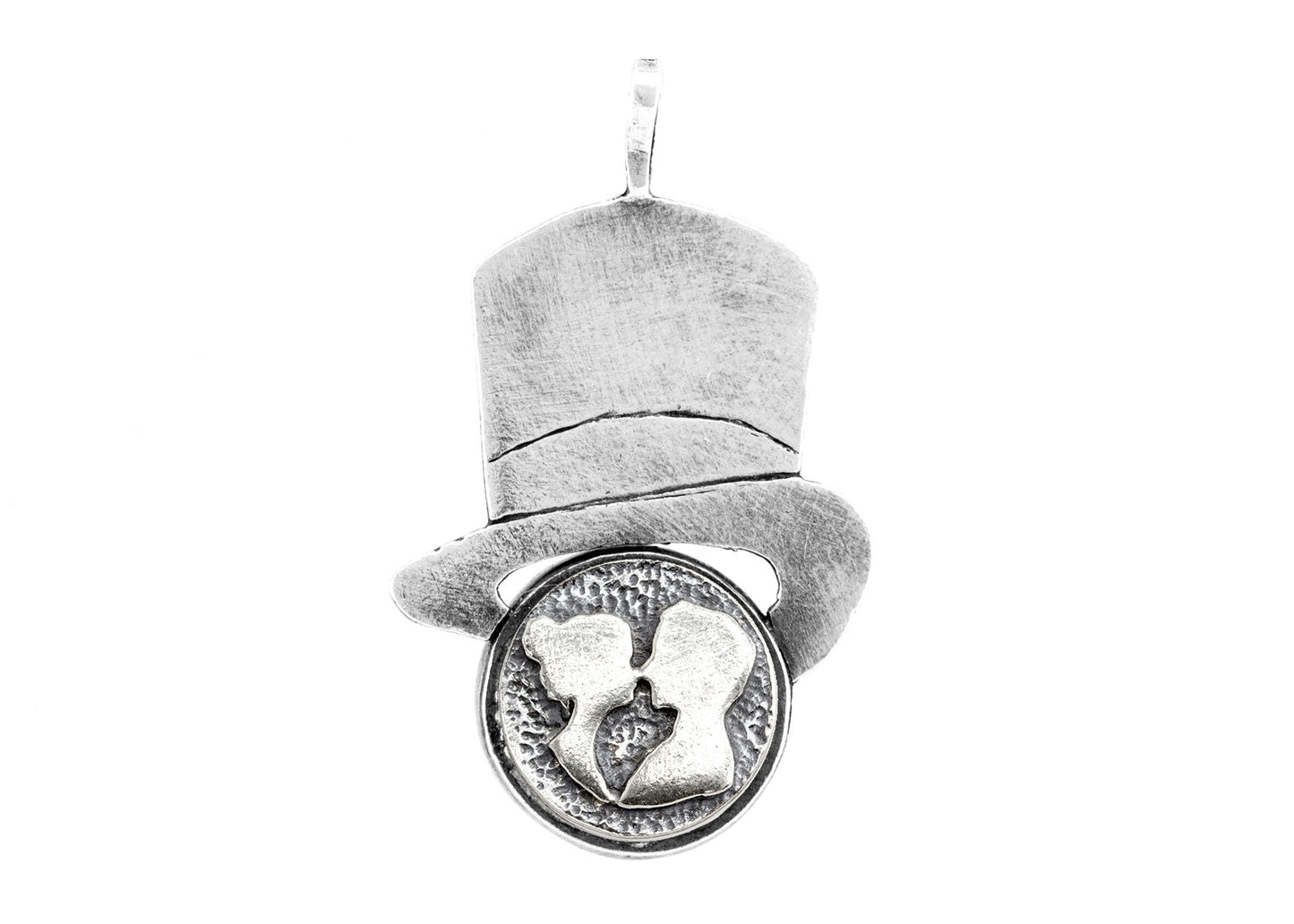 The Couple Medallion Hat Pendant Necklace