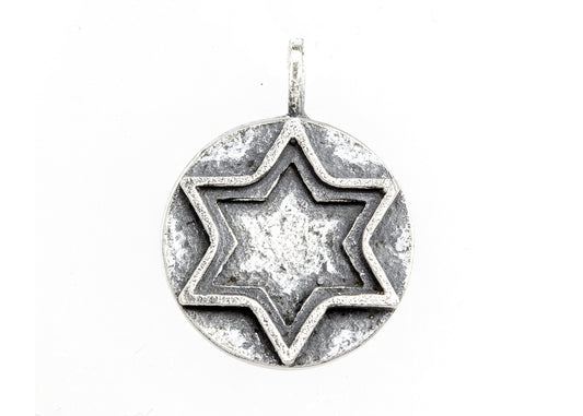 925 Sterling Pendant Silver With Star of David