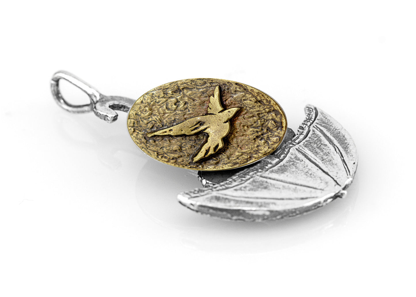 Bird Flying Umbrella Medallion of Israel