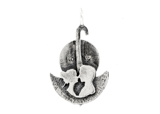 Treble Clef  Musical Medallion of Israel Necklace