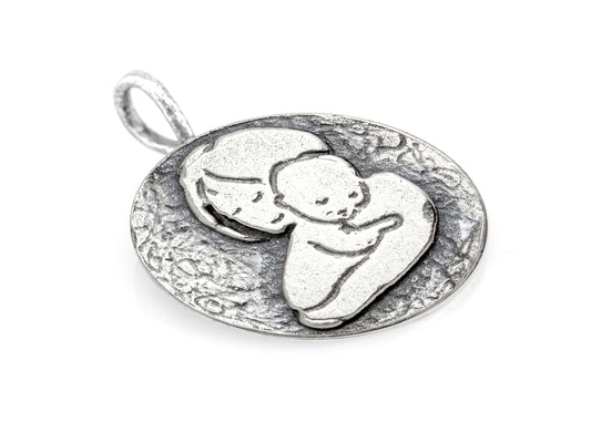 Mother and Child Unconditional Love Medallion Necklace