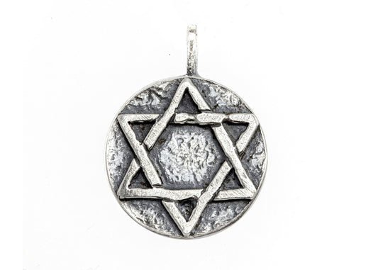 925 Sterling Pendant Silver With Star of David