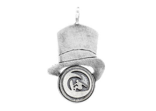 Surfer "Ride the Wave" Medallion Hat Necklace