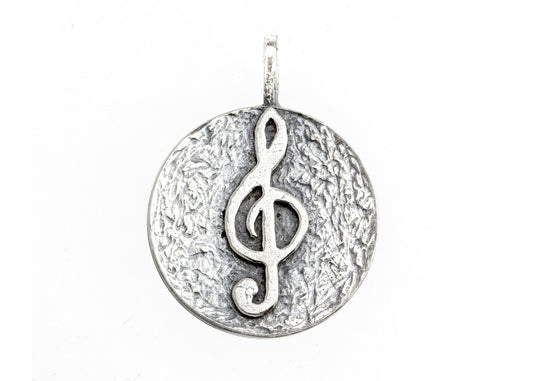 Sol Key Musical Coin Medallion Necklace
