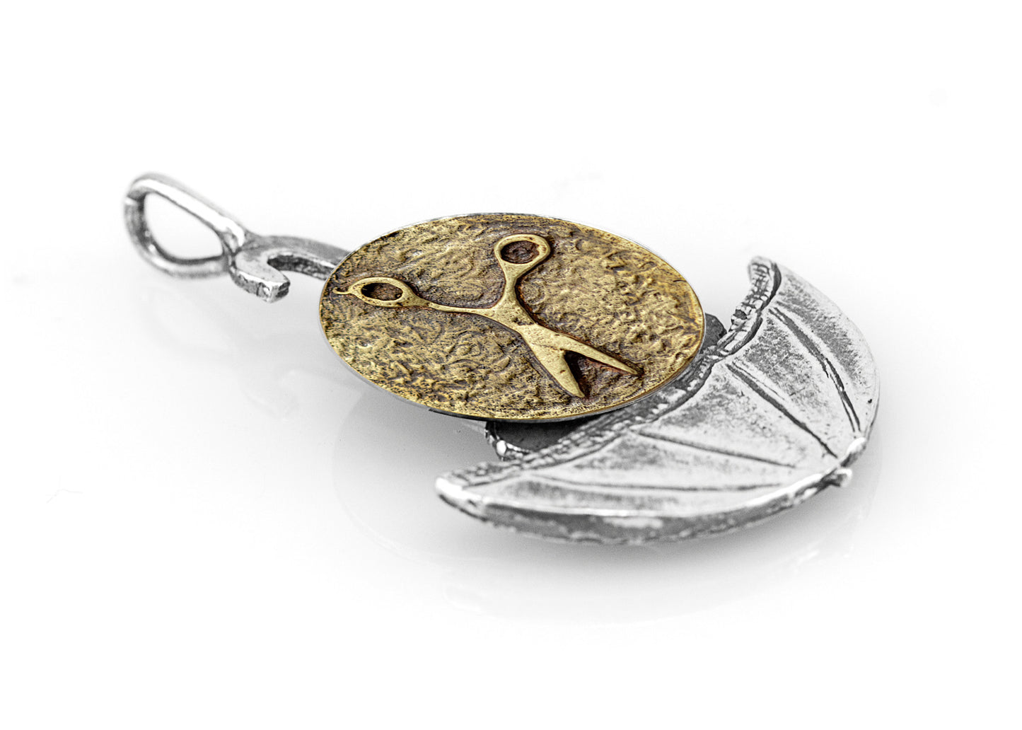 Scissors Umbrella Coin Medallion of Israel