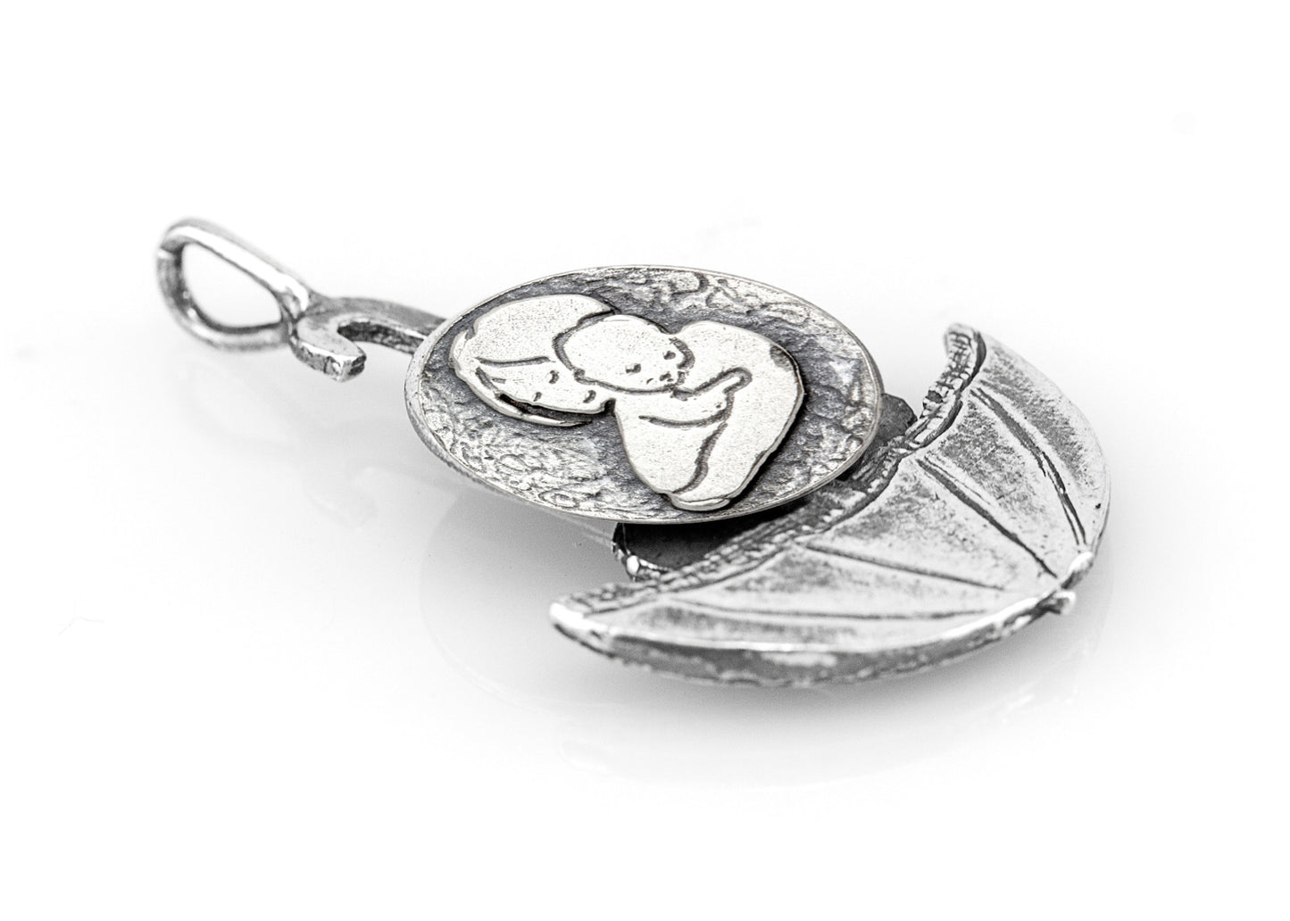 Mother and Child Unconditional Love Medallion of Israel Necklace