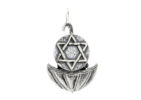 Star of David Medallion of Israel Coin Necklace