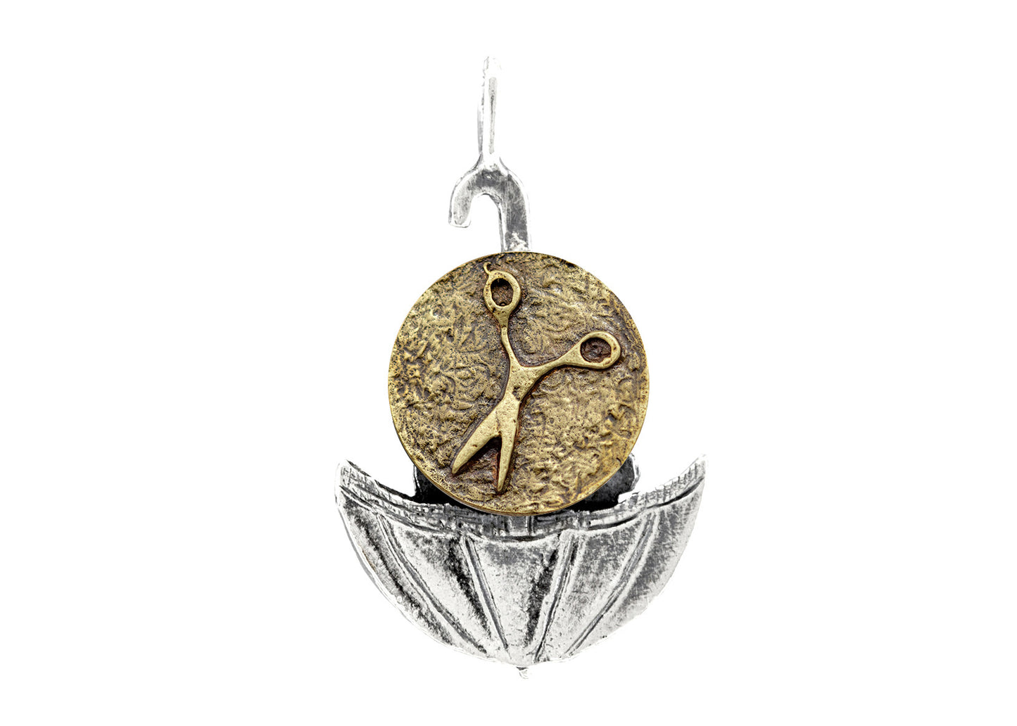 Scissors Umbrella Coin Medallion of Israel