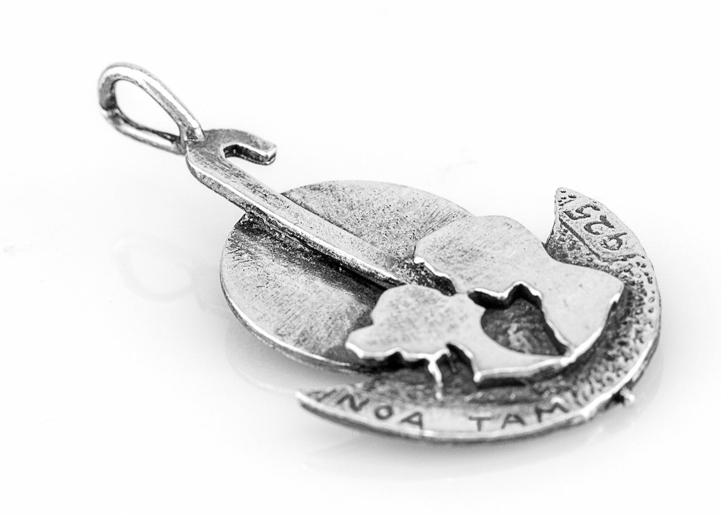 Treble Clef Musical Medallion of Israel Necklace