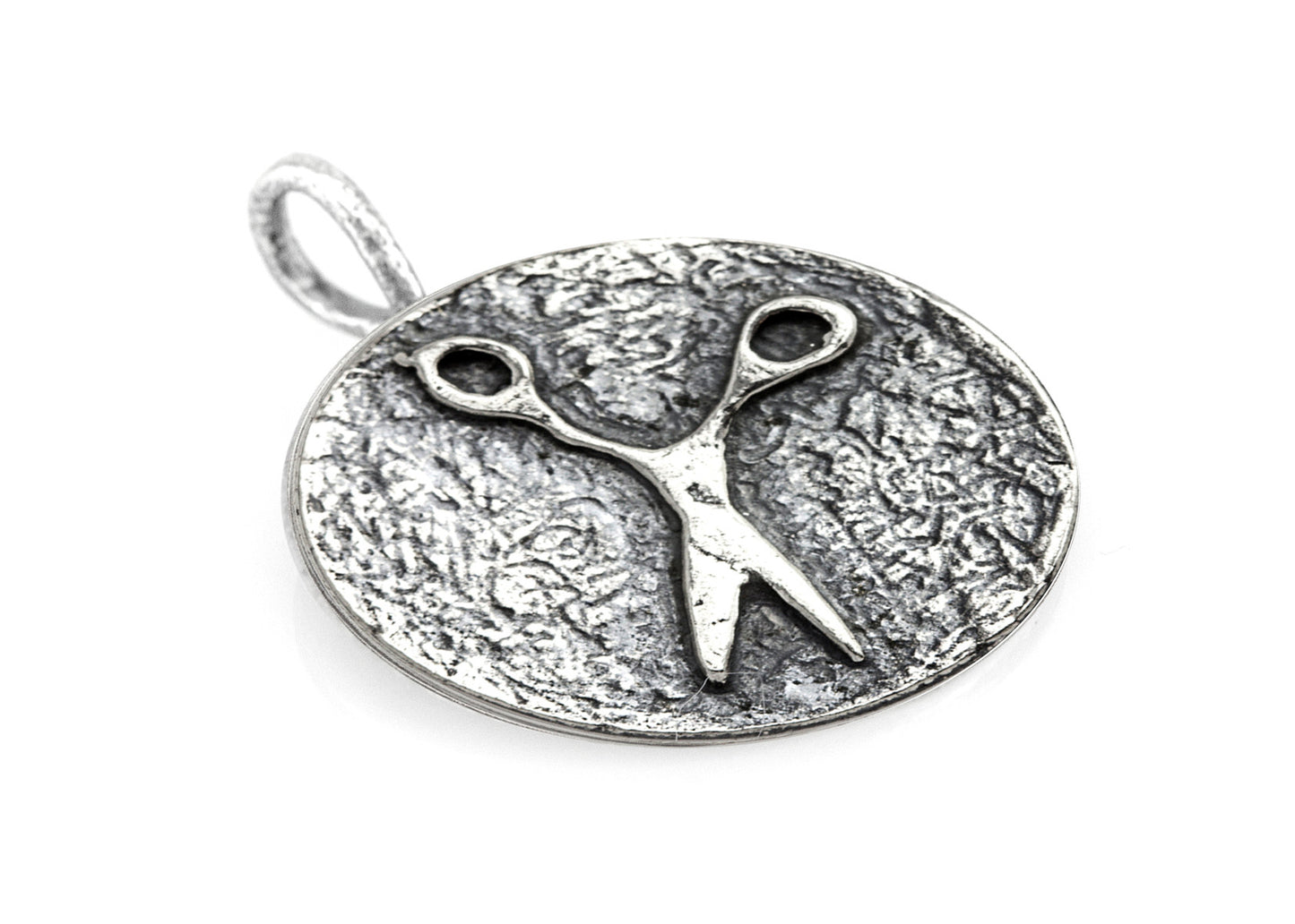 925 Sterling Pendant Silver With Scissors
