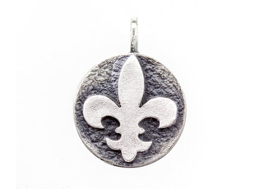 925 Sterling Pendant Silver With the White Lily