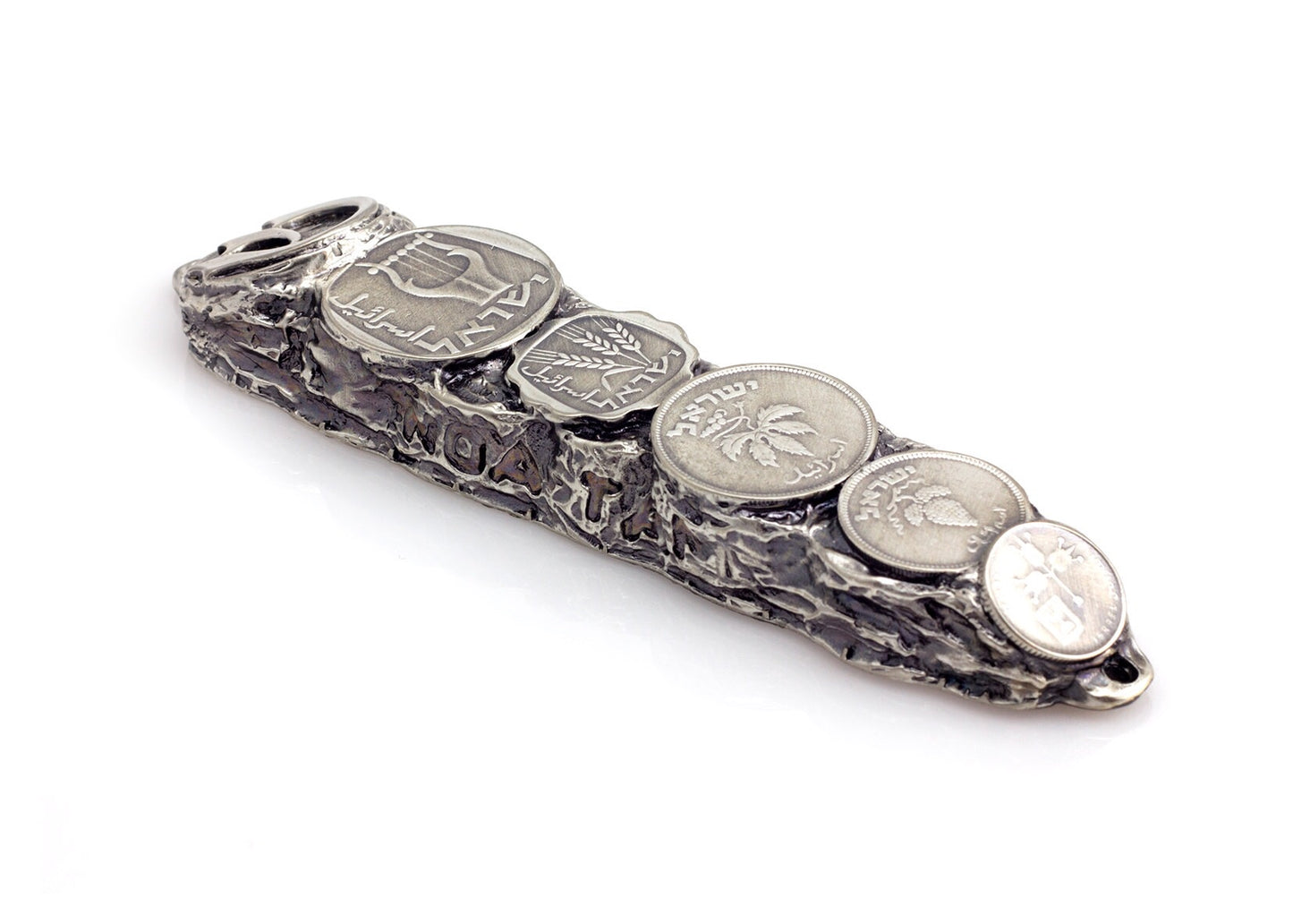 Silver Mezuzah Case, Sterling Silver Mezuzah with Scroll for Door, Ornate Mezuzah, Intricate Royal Mezzuzahs, Judaica Gifts for Home