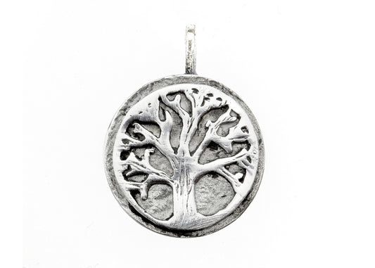 925 Sterling Pendant Silver With Tree