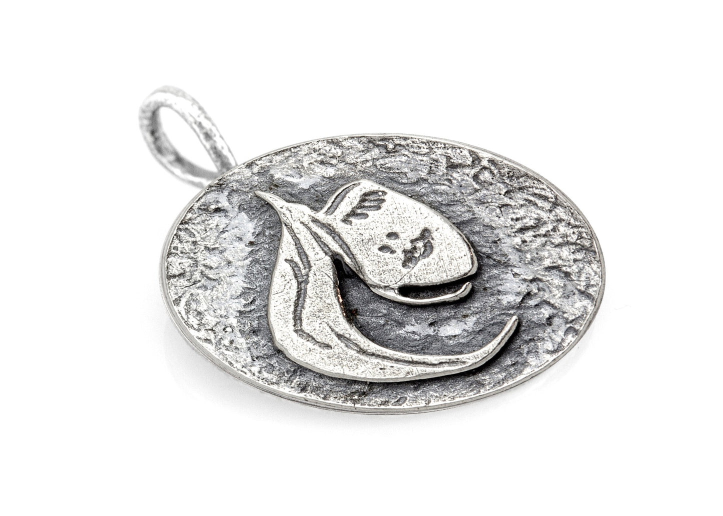 925 Sterling Pendant Silver With Staylish face medallion
