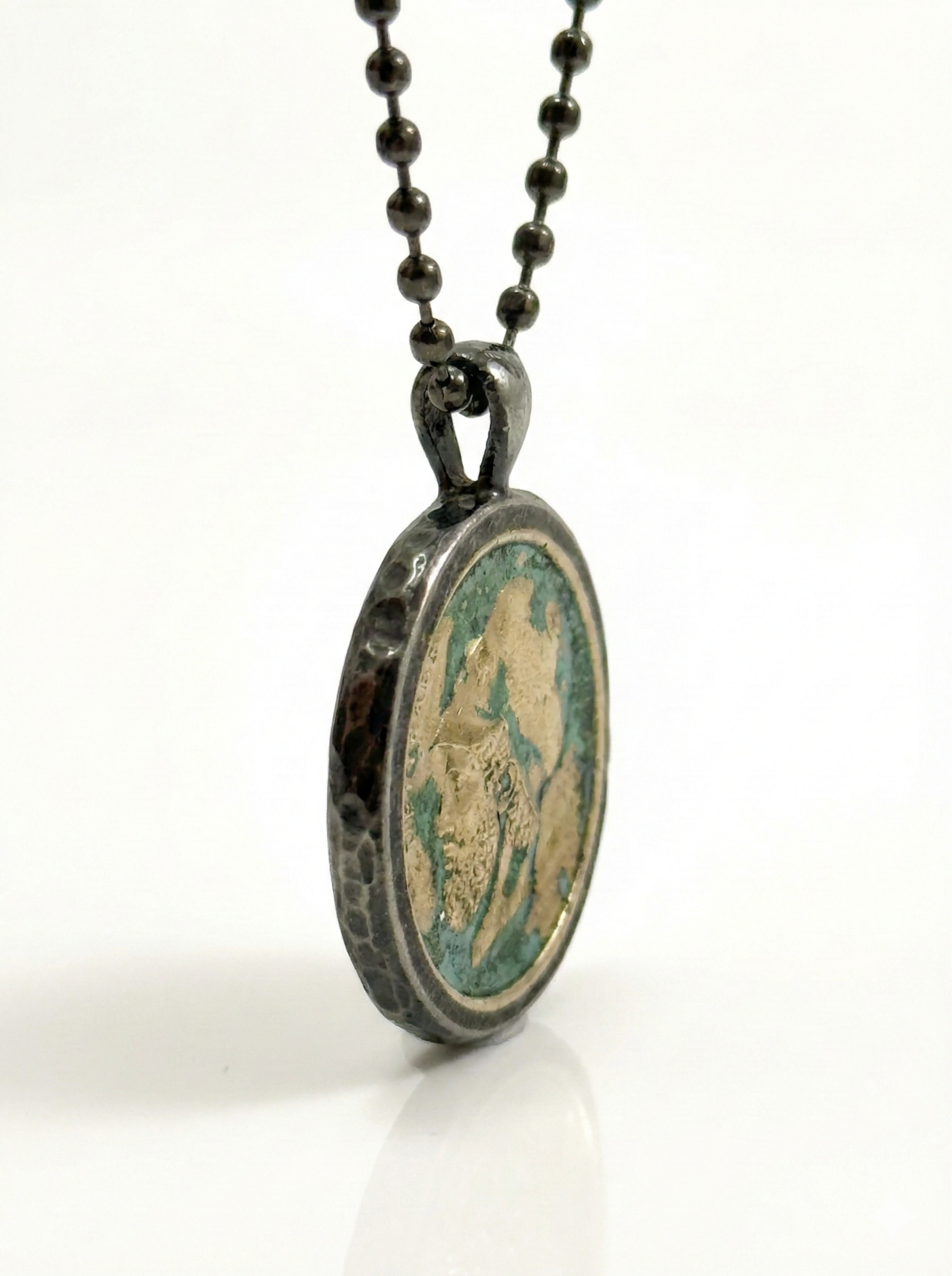 Echoes of Power - Vintage Greek 20 Drachma Coin Pendant