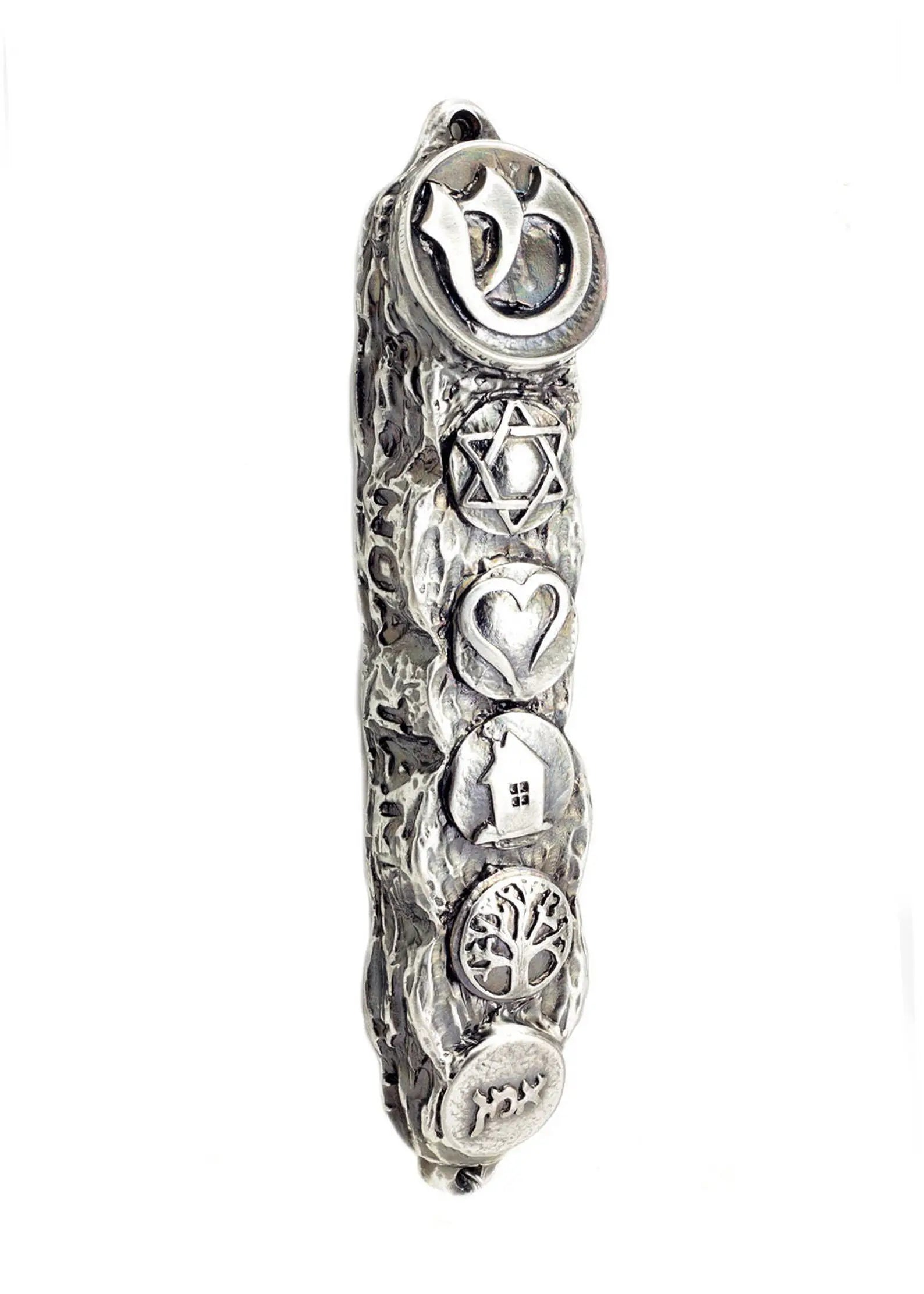 Ornate Blessing Symbols Mezuzah – 13 cm