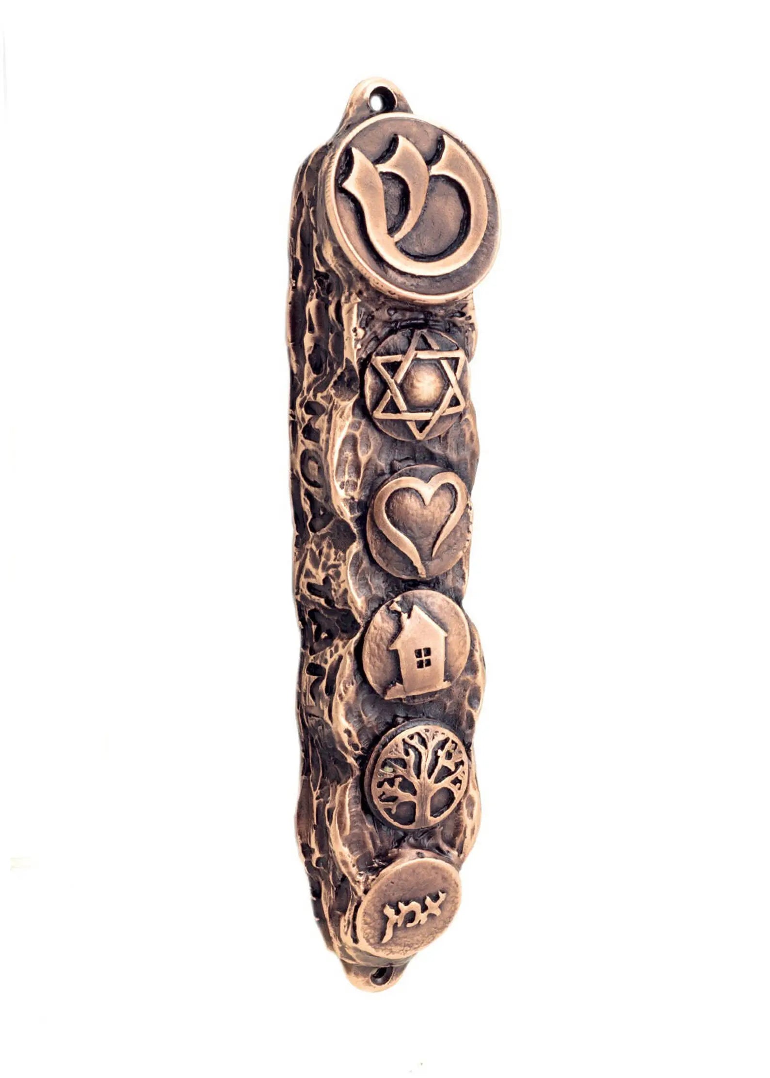 Ornate Blessing Symbols Mezuzah – 13 cm