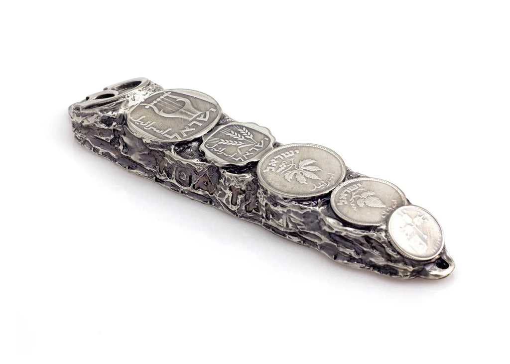 Israeli Coins Mezuzah – 13 cm