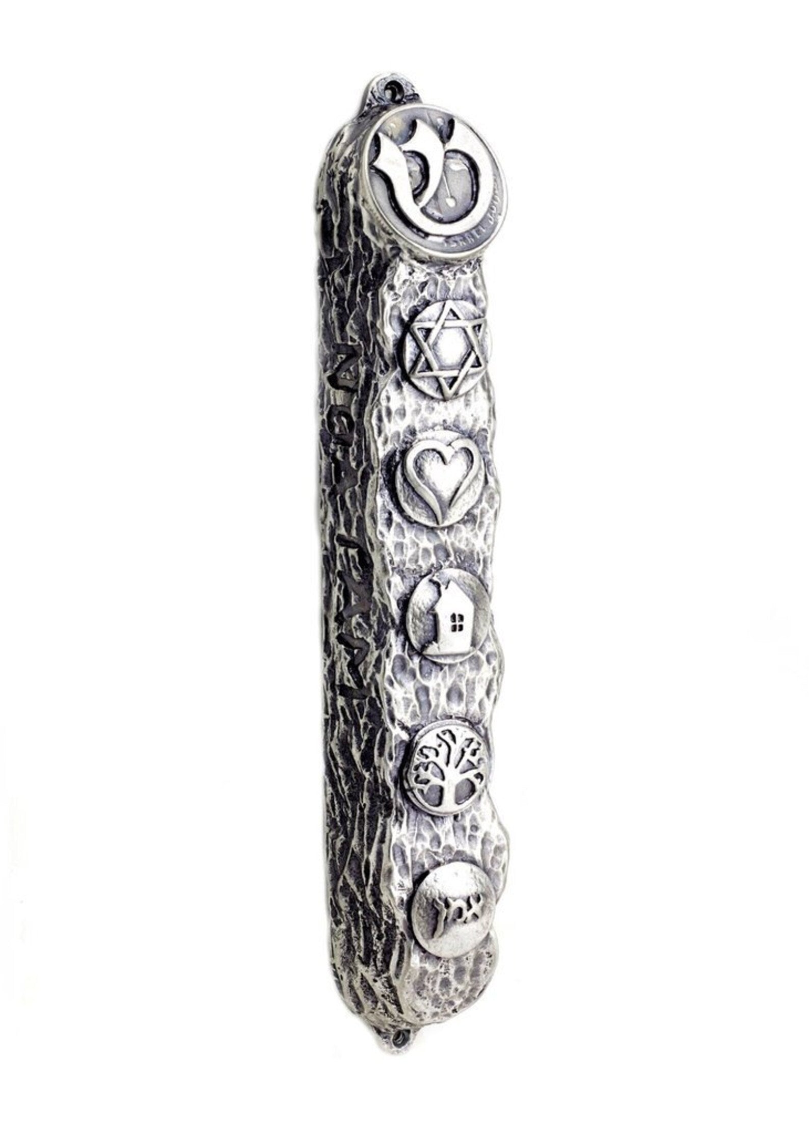 Ornate Blessing Symbols Mezuzah – 16 cm