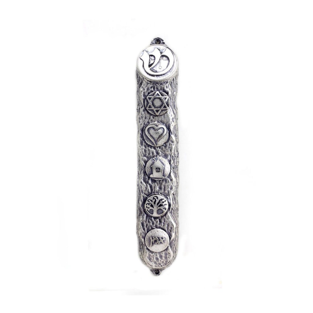 Ornate Blessing Symbols Mezuzah – 16 cm