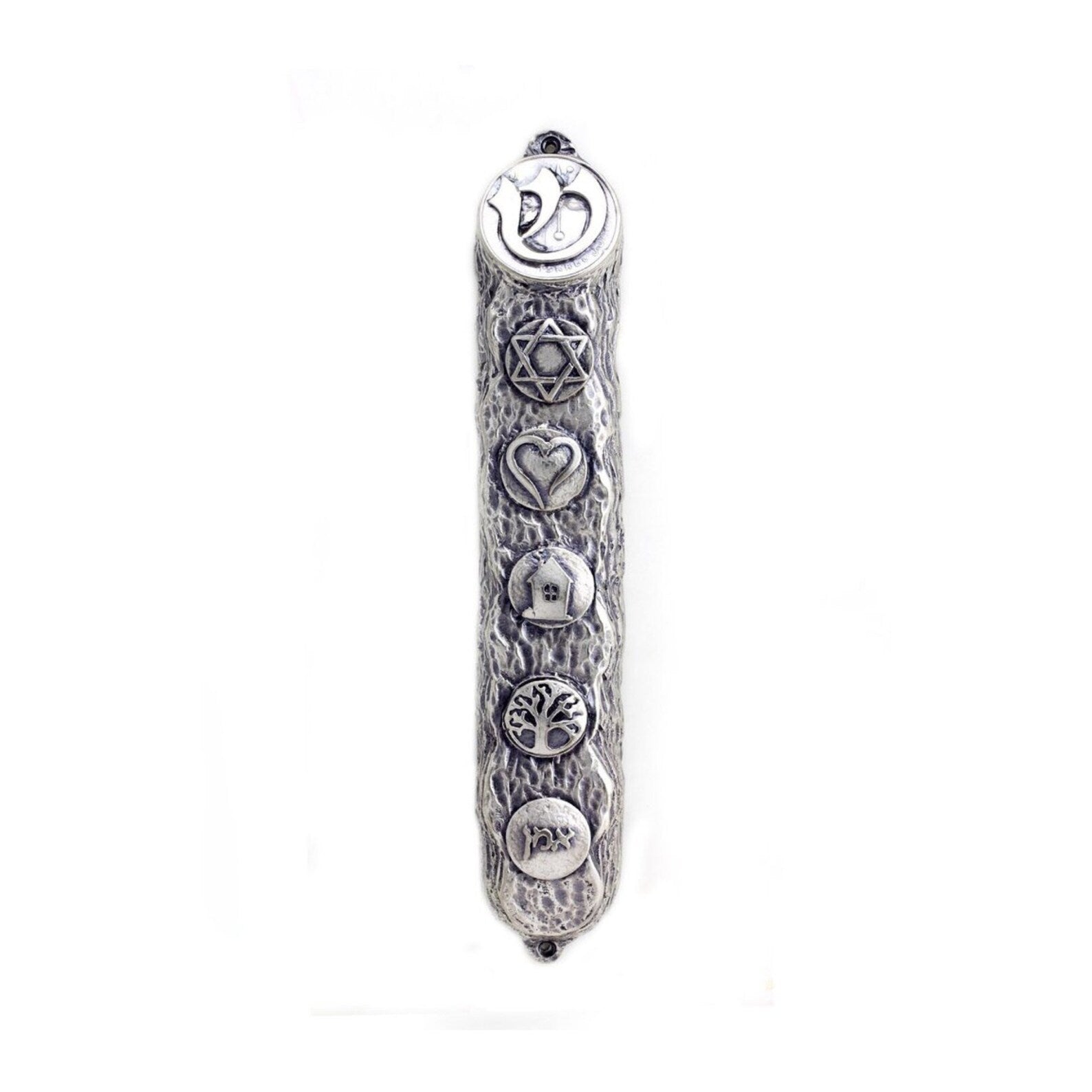 Ornate Blessing Symbols Mezuzah – 16 cm