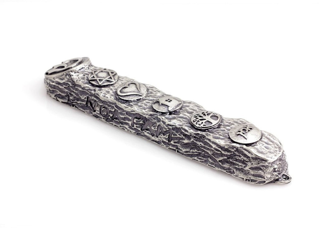 Ornate Blessing Symbols Mezuzah – 16 cm