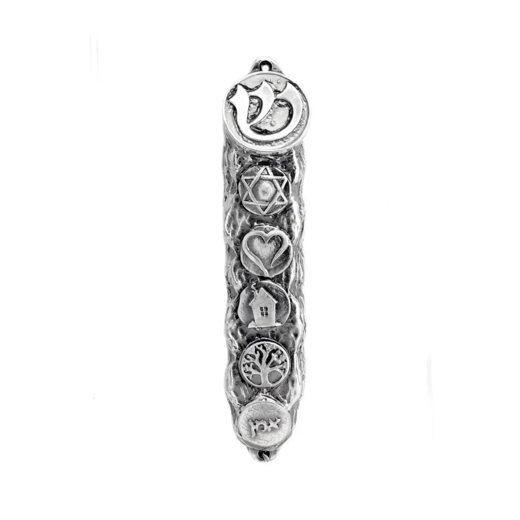 Ornate Blessing Symbols Mezuzah – 13 cm