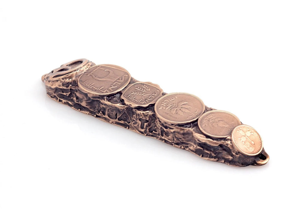 Israeli Coins Mezuzah – 13 cm
