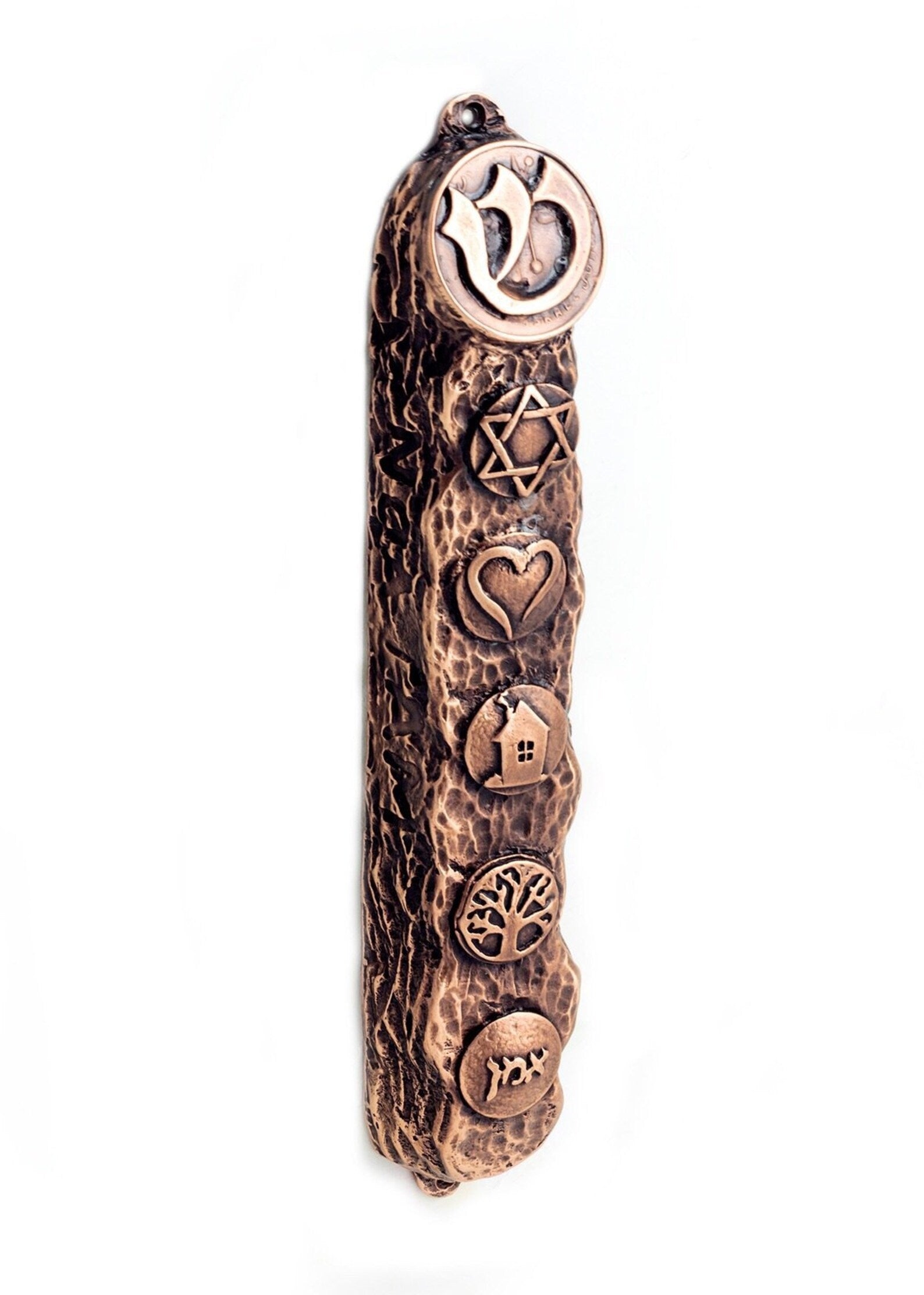Ornate Blessing Symbols Mezuzah – 16 cm