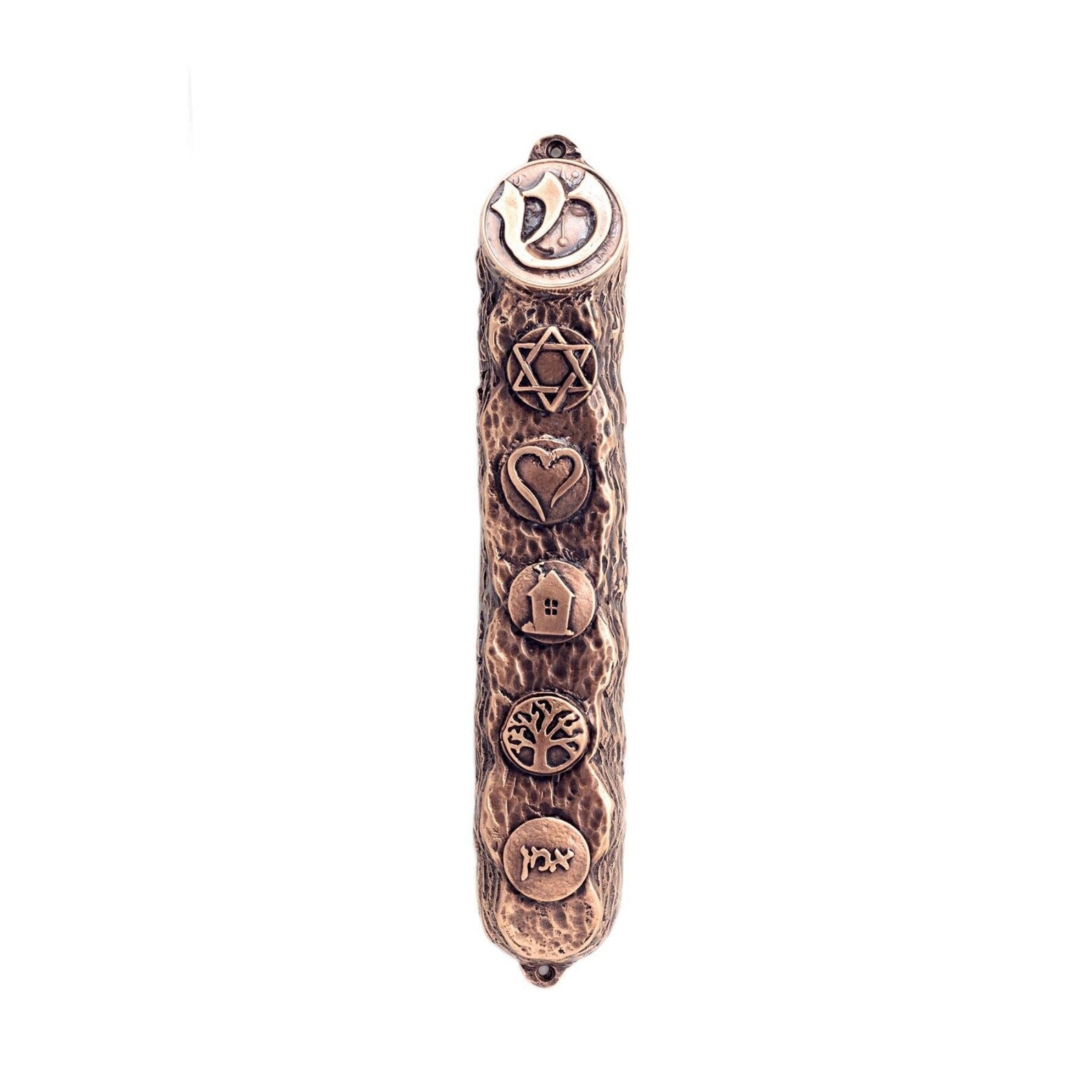Ornate Blessing Symbols Mezuzah גÄì 16 cm