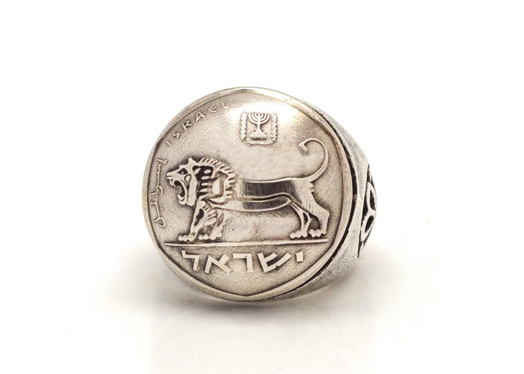 Lion of Courage Coin Ring